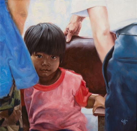 Chris Hopkins - Oil Painter - Air Force Travels - Child